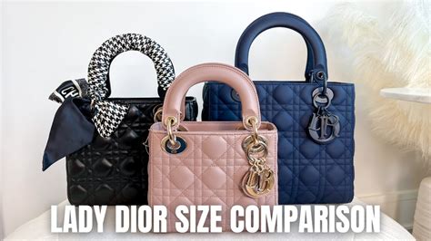 gold lady dior mini|Lady Dior mini vs small.